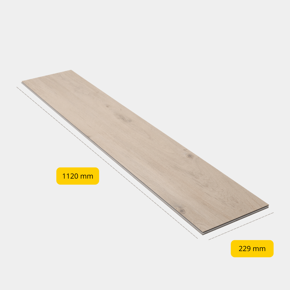 CHECK - Klik PVC met geïntegreerde ondervloer - Lausitz eiken - Extra breed