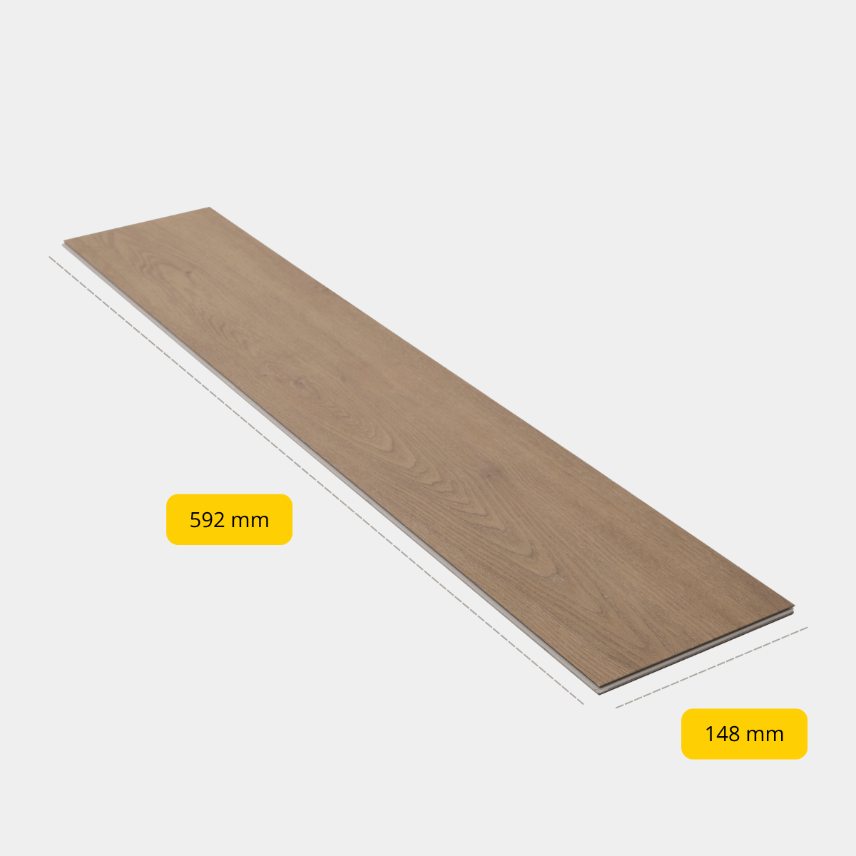 CHECK - Klik PVC met geïntegreerde ondervloer - Boxbach eiken - Visgraat