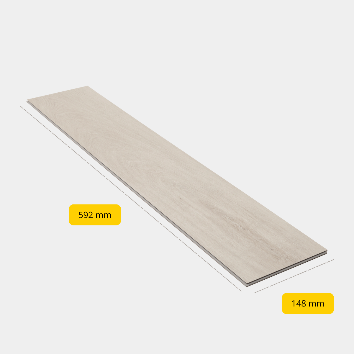 CHECK - Klik PVC met geïntegreerde ondervloer - Fläming eiken - Visgraat