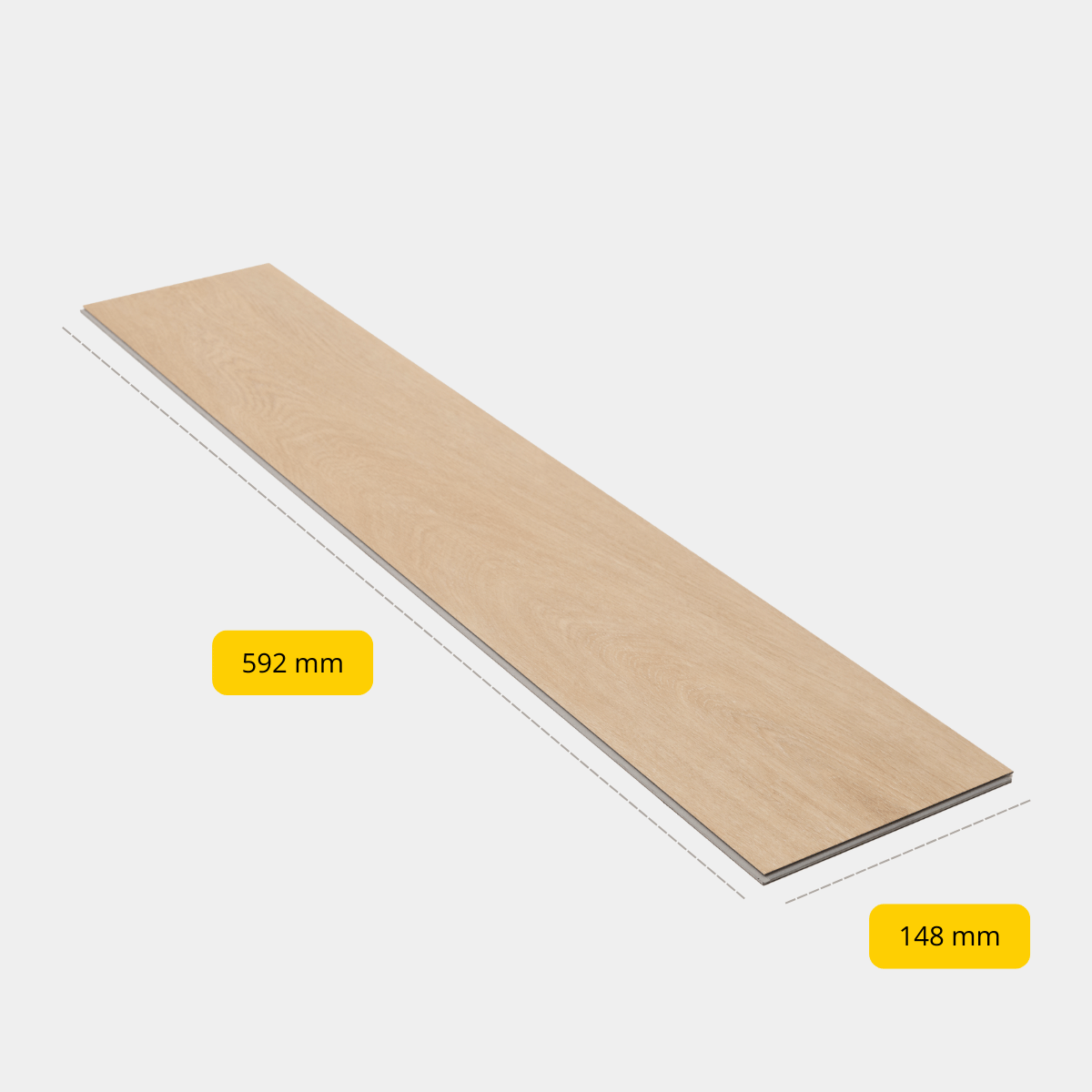 CHECK - Klik PVC met geïntegreerde ondervloer - Prenzlau eiken - Visgraat