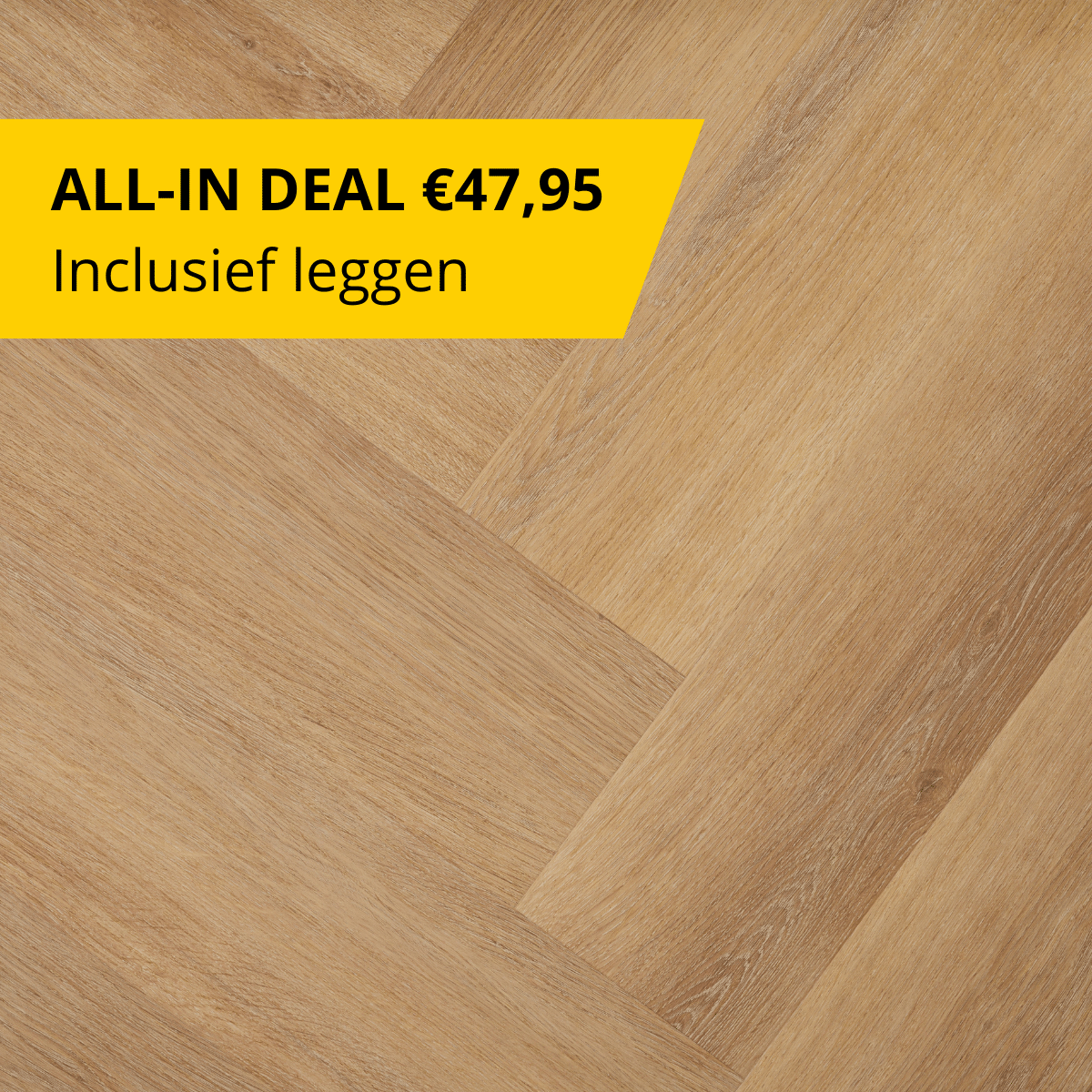 CHECK - Klik PVC met geïntegreerde ondervloer - Alteno eiken - Visgraat