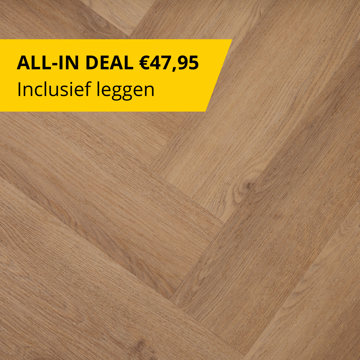 CHECK - Klik PVC met geïntegreerde ondervloer - Altenwald eiken - Visgraat