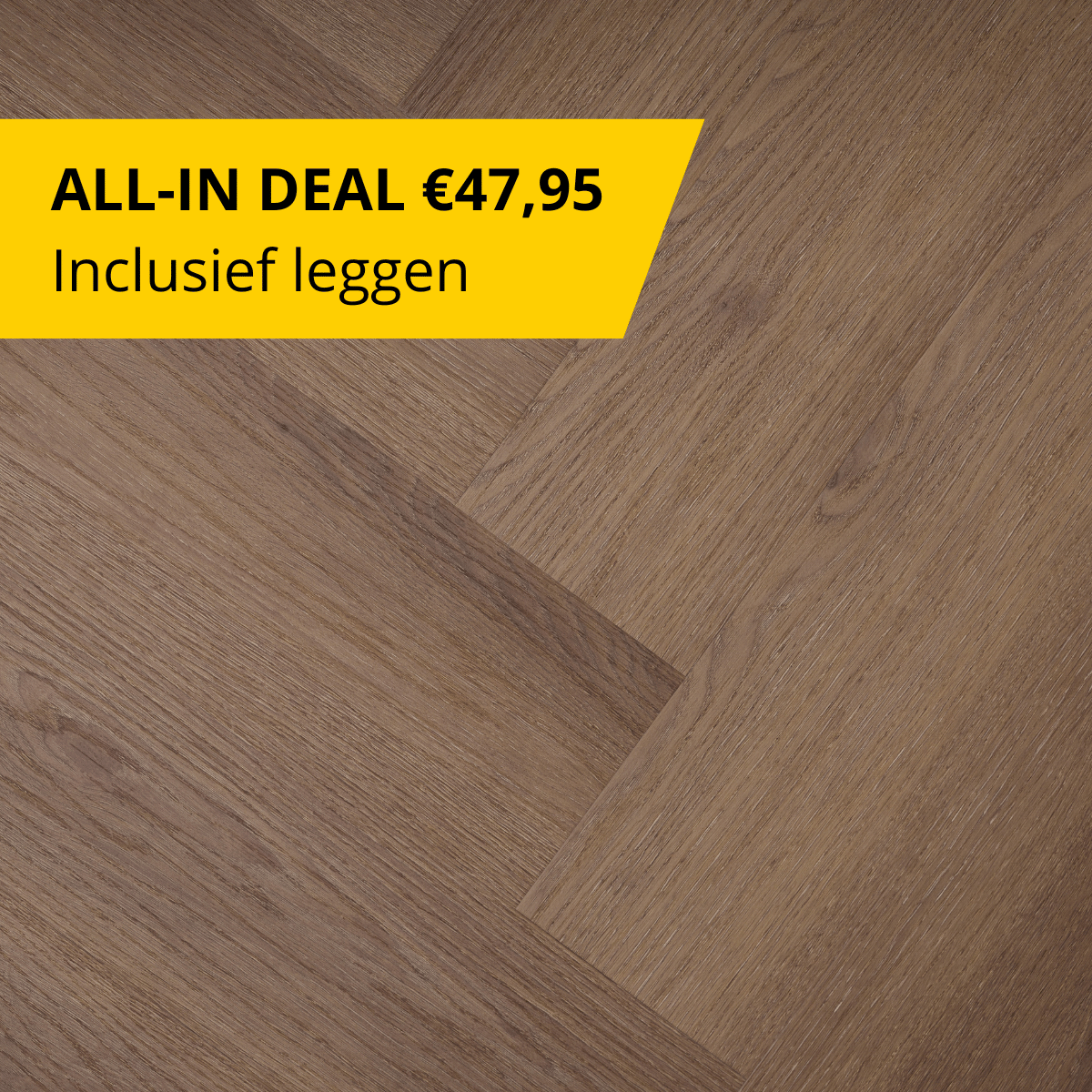 CHECK - Klik PVC met geïntegreerde ondervloer - Boxbach eiken - Visgraat