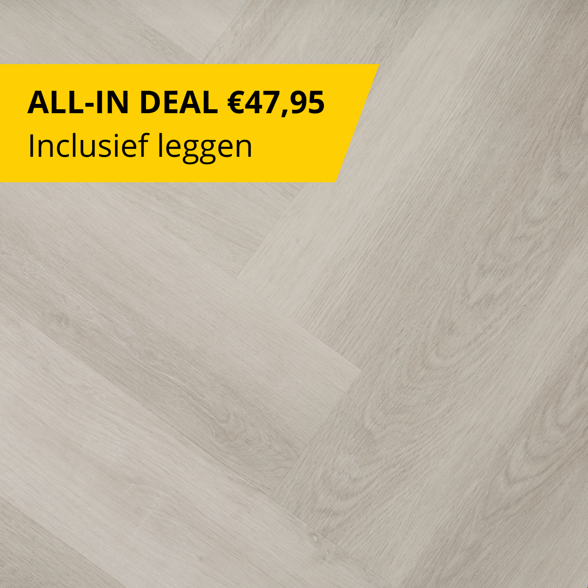 CHECK - Klik PVC met geïntegreerde ondervloer - Fläming eiken - Visgraat